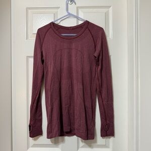 Lululemon swiftly long sleeve size 8 euc